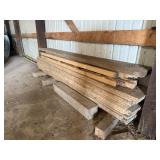 PILE OF ROUGH SAWN 8 FT LUMBER