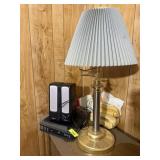 DVD PLAYER, SPEAKERS, AND LAMP