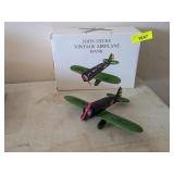 JOHN DEERE VINTAGE AIRPLANE BANK 1837