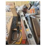 PUNCH SET, LEVELS, CAULK GUN, AND MORE