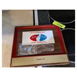 LAKE TO LAKE ADVERTISING CHEESE TRAY W/ KNIFE