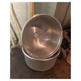 2 LARGE STANILESS KETTLES/DRUMS