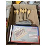 WOOD GOUGES AND FORESTNER BIT SET