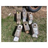 6 WOODEN BIRDHOUSES