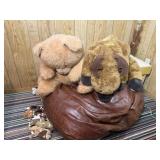 BEAN BAG CHAIR, STUFFED ANIMALS, AND MORE