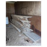 LARGE PILE ROUGH-SAWN HARDWOOD