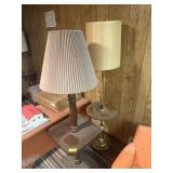 2 END TABLE/FLOOR LAMPS
