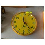 VINTAGE JOHN DEERE WALL CLOCK, WORKS