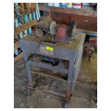 VINTAGE BENCH GRINDER WITH OTHER MOTOR