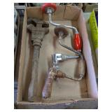 VINTAGE HAND DRILLS & PIPE WRENCH
