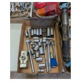 ASSORTED 3/8' SOCKETS & RATCHETS