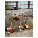 STIHL FS45 WEED EATER WITH 2 VINTAGE WEED EATERS