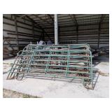8 - METAL CATTLE FENCING SECTIONS