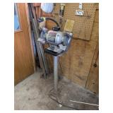 CRAFTSMAN 6' BENCH GRINDER ON PEDESTAL