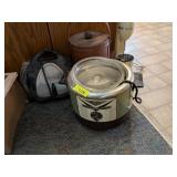 VINTAGE MIXER, ICE BUCKET, CROCK POT AND MORE