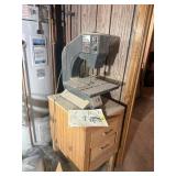 CRAFTSMAN 10IN BANDSAW ON WOODEN STAND W/ DRAWERS