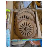 ANTIQUE STEEL PLANTER DISCS
