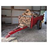WOOD TRAILER FULL OF FIREWOOD