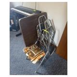 VINTAGE KIDS FOLDING CHAIR/TABLE SET - 3 CHAIRS