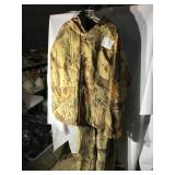 Corseted  rain wear jacket and pants size 2 XL