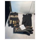 Three pairs of gloves