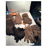 Seven pairs of gloves