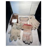 Five pairs of gloves