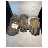 Three pair insulated gloves