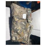 Two pair 42 x 30 camouflage pants with belts
