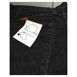 Five pair of 42X30 jeans jeans that are black and