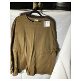 Dark tan fleece shirt size 2 XL