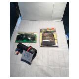 Flashlight safety glasses and a rangefinder