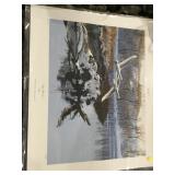 Late arrival print by Al Stelton 2003 Minnesota