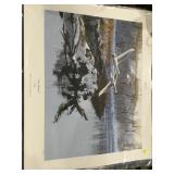 Late arrival print by Al Stelton 2003 Minnesota