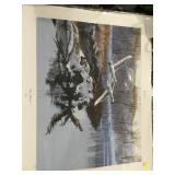 Late arrival print by Al Stelton 2003 Minnesota