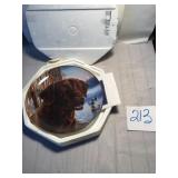 Chocolate lab plate