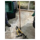 Hoe and 2 yard tools