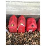 Three gas cans