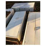 Four metal cabinets