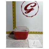 Pyrex frigater dish red