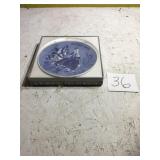 Decorative plate Julen 1970. Porsgrund Norway