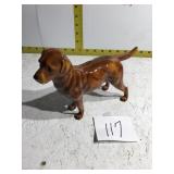 Brown porcelain dog
