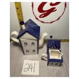 House tea pot w/cream sugar