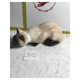 Porcelain Siamese cat