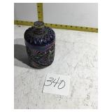 Carnival glass Candy dish with lid
