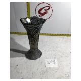 Carnival glass vase