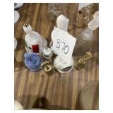 Eight miscellaneous glass bells