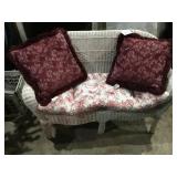 Wicker loveseat