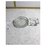 Two glass Ash trays