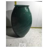 Tall green vase